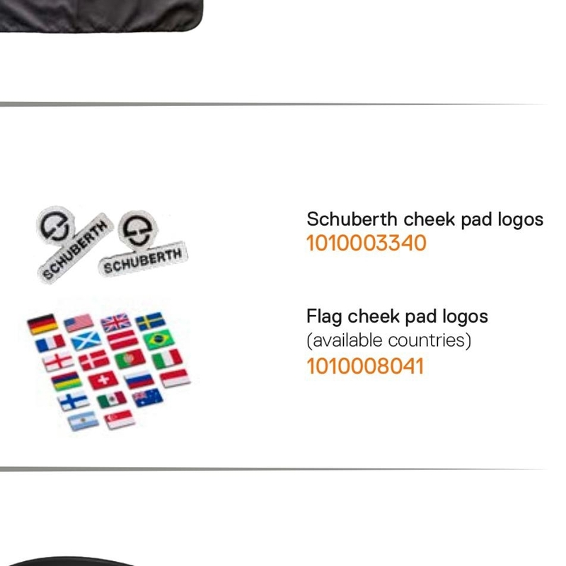 Schuberth Cheek Pad Logos