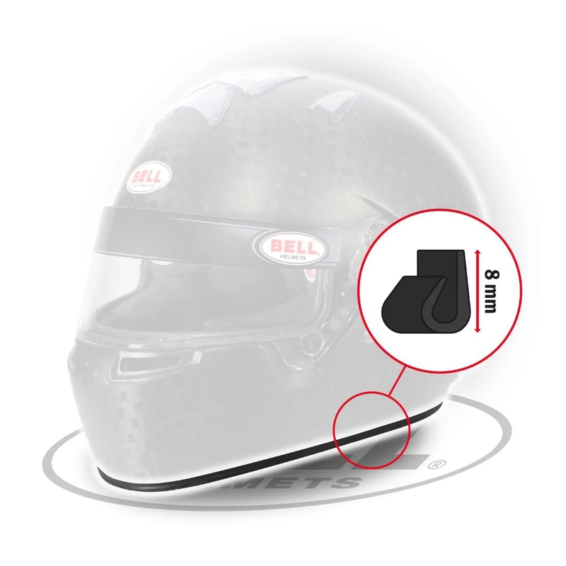 BELL RUBBER PROFILE KIT – TRIM EDGE THIN (V10) 1.7M 